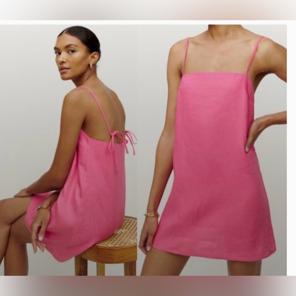 Reformation size small pink linen dress